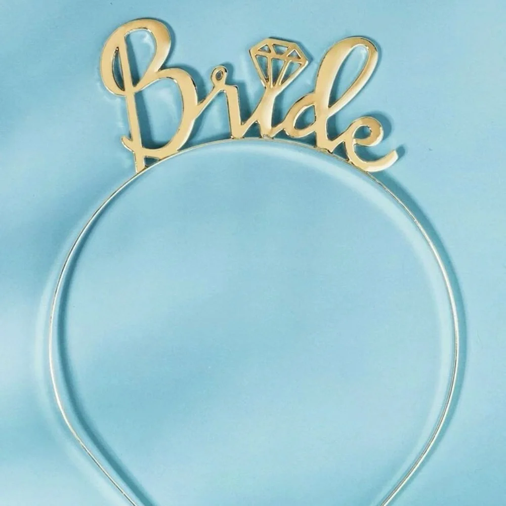 Bride Headband, Bachelorette Party, Bridal Shower, Engagement Party, Wedding